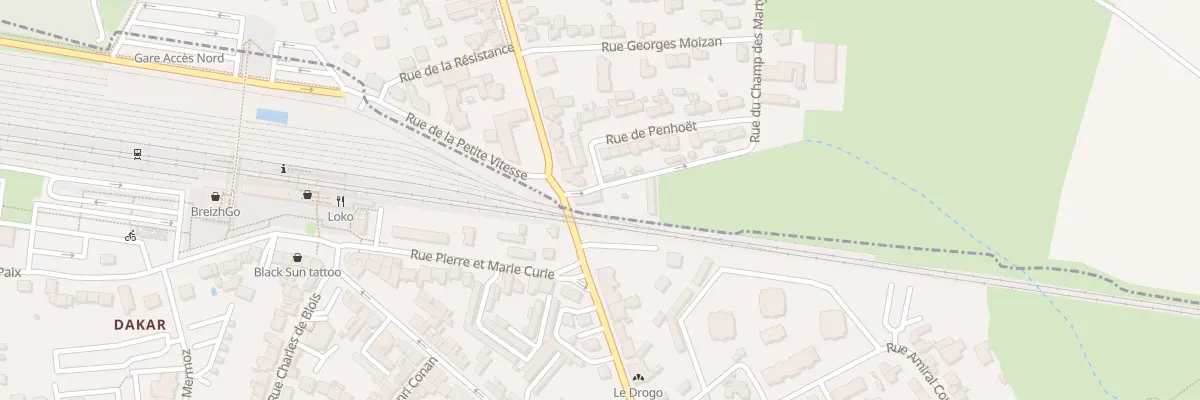 Plan du 4 Rue du Champ des Martyrs à Brech