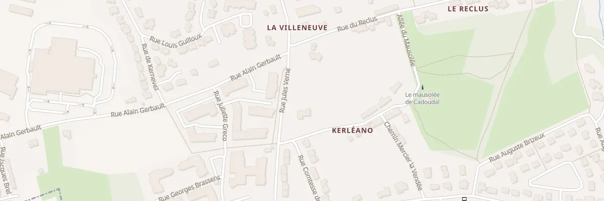 Plan du 1 Che de Kerléano à Auray