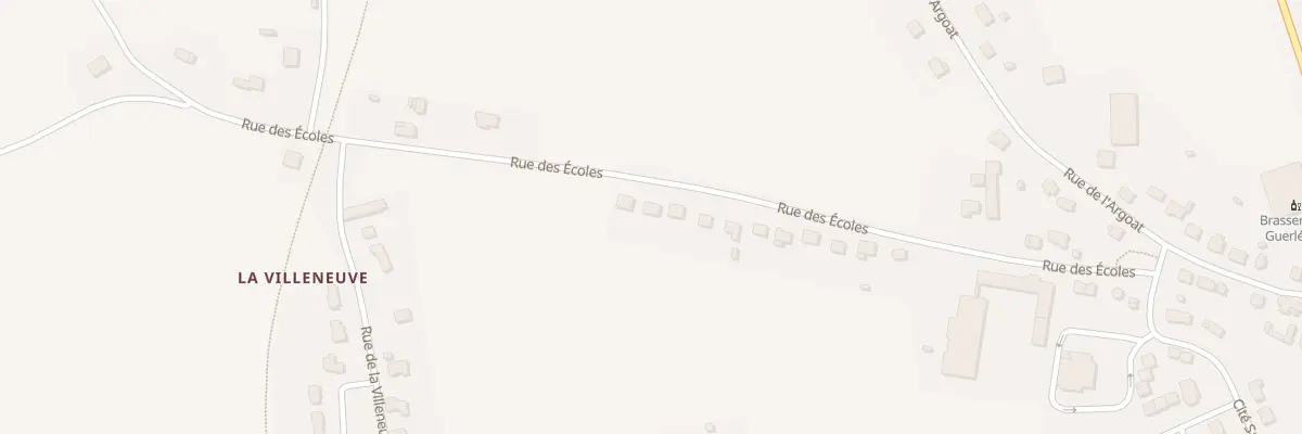Plan du 29 Rue des Ecoles à Guerlédan