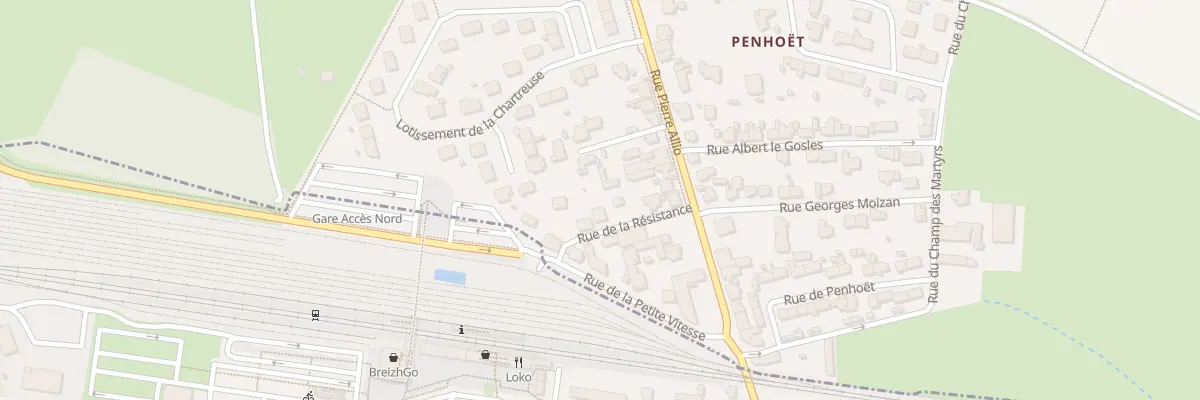 Plan du 6 Rue de la Résistance à Brech