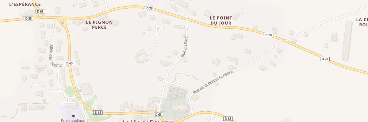 Plan du 5141 Le Bourg au Vieux-Bourg