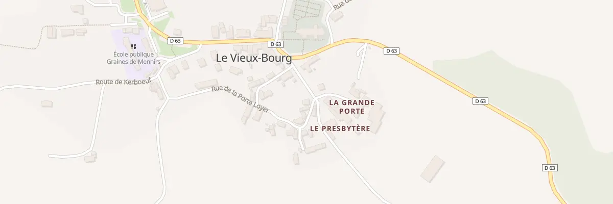 Plan du 2 Rue de la Porte Loyer au Vieux-Bourg