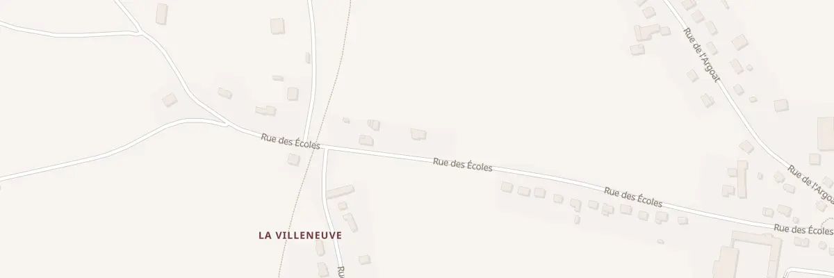 Plan du 8 Rue des Ecoles à Guerlédan