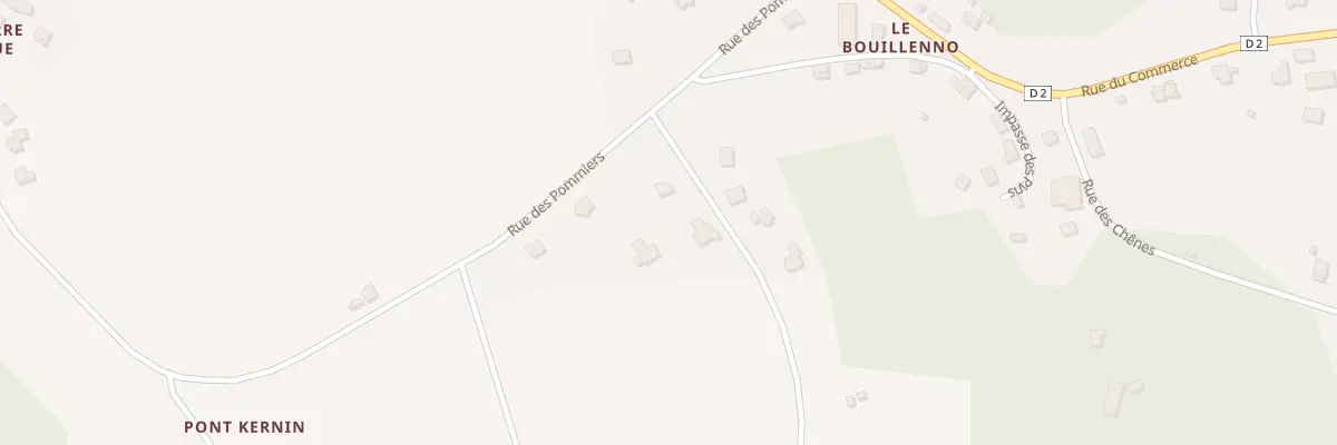 Plan du 2 Lann Boterff au Sourn