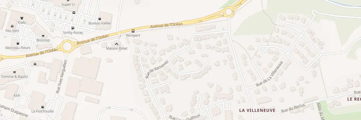 Plan du 28 Rue de Kernevez à Auray