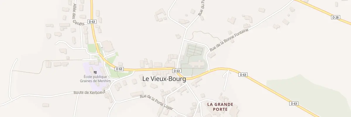 Plan du 3 Rue du Parc au Vieux-Bourg
