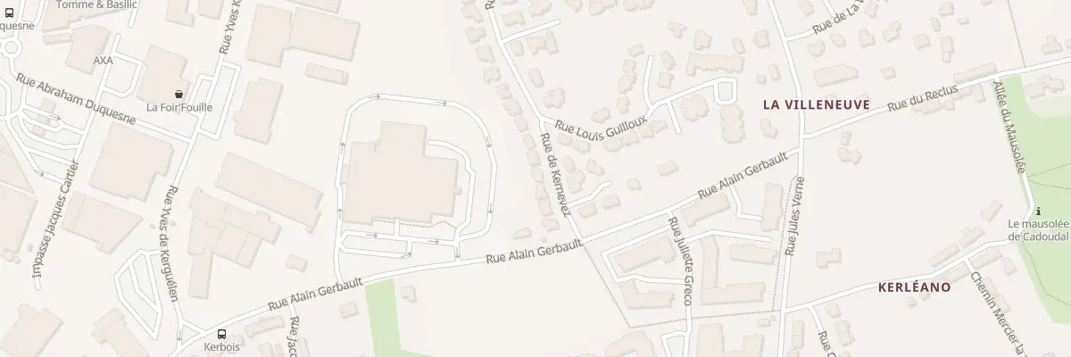 Plan du 7 Rue de Kernevez à Auray