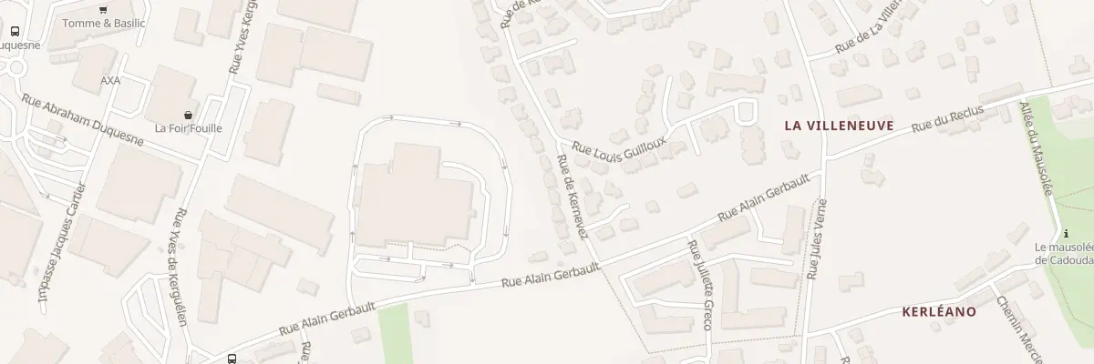 Plan du 9 Rue de Kernevez à Auray