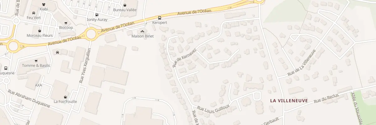 Plan du 22 Rue de Kernevez à Auray