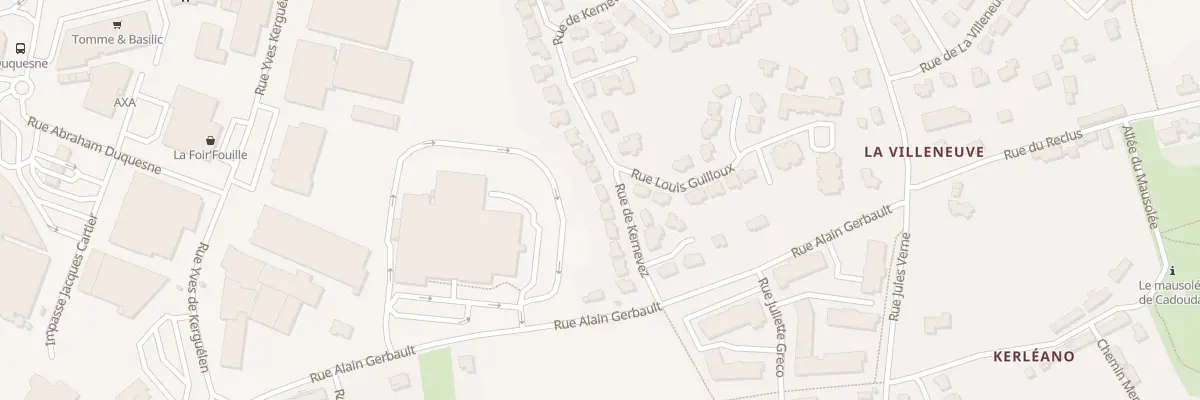 Plan du 11 Rue de Kernevez à Auray