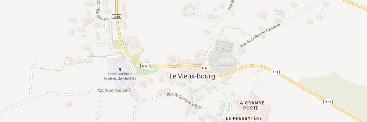 Plan du 8 Rue du Menhir au Vieux-Bourg