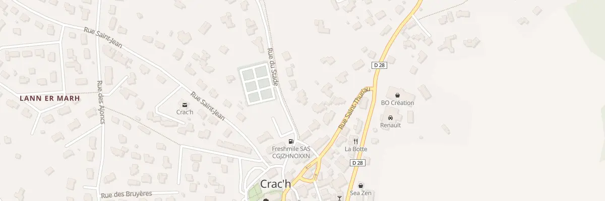 Plan du 6 Rue du Stade à Crach