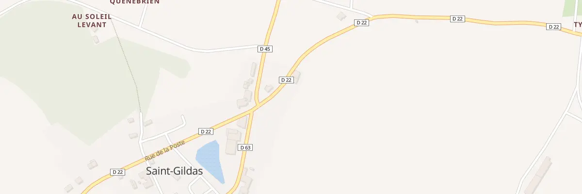 Plan du 1 Rue de la Poste à Saint-Gildas
