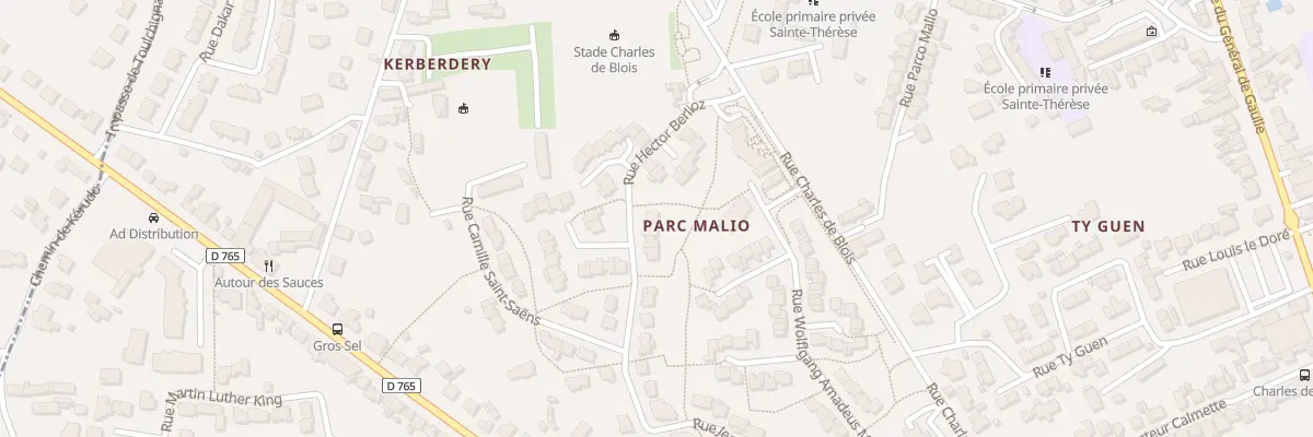 Plan du 13 Rue Hector Berlioz à Auray