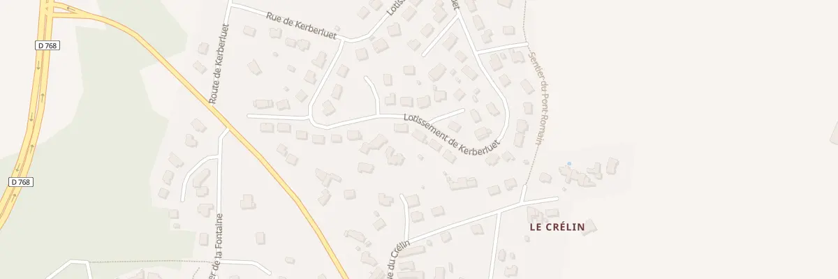 Plan du 13 Lot de Kerberluet à Brech