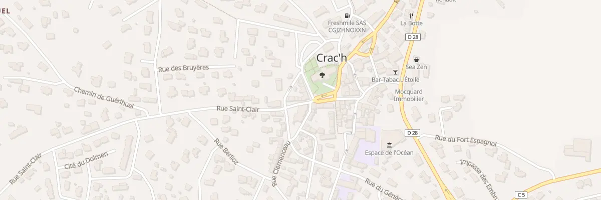 Plan du 2 Rue Saint Clair à Crach