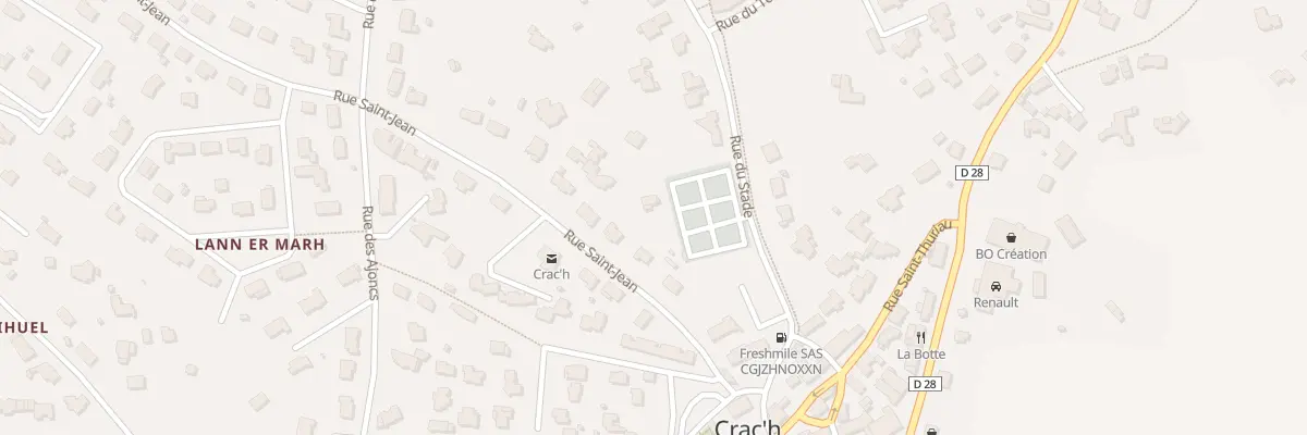 Plan du 5B Rue du Stade à Crach