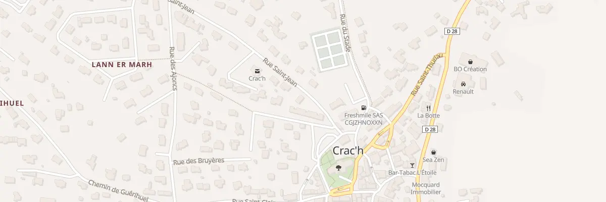 Plan du 3 Rue Saint Jean à Crach