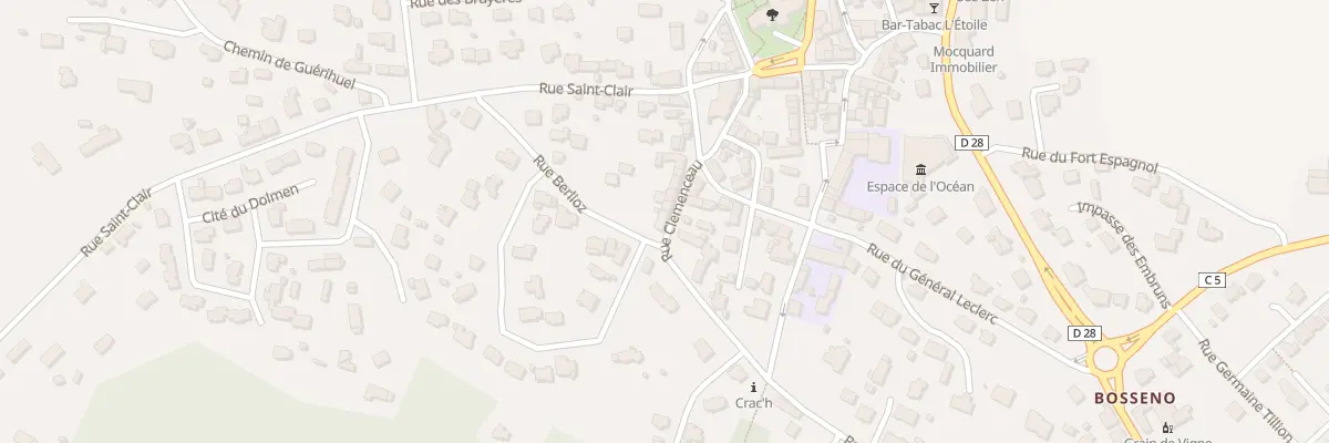 Plan du 8 Rue Clémenceau à Crach