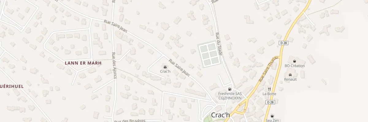 Plan du 8 Rue Saint Jean à Crach