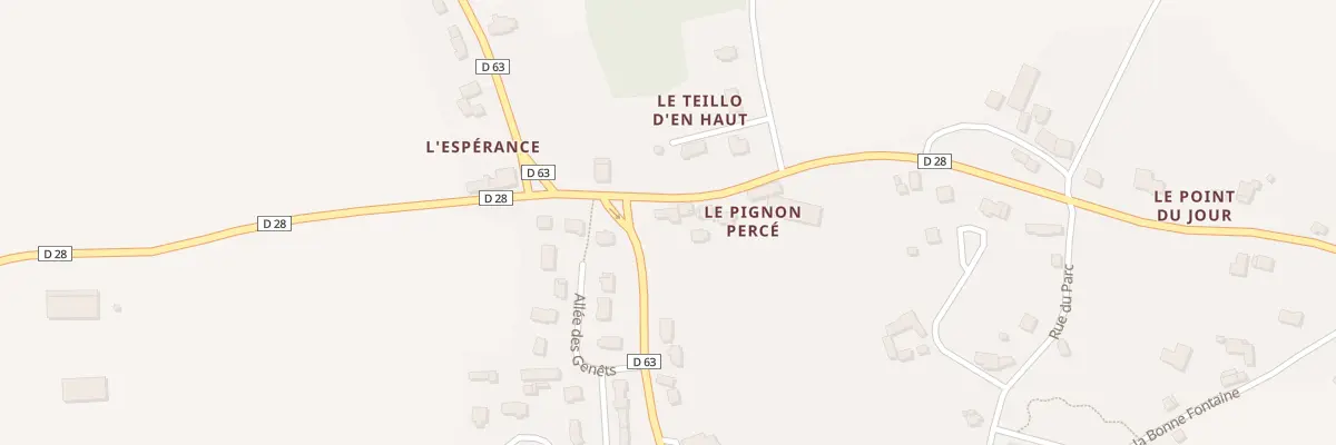 Plan du 5061 Le Pignon Percé au Vieux-Bourg