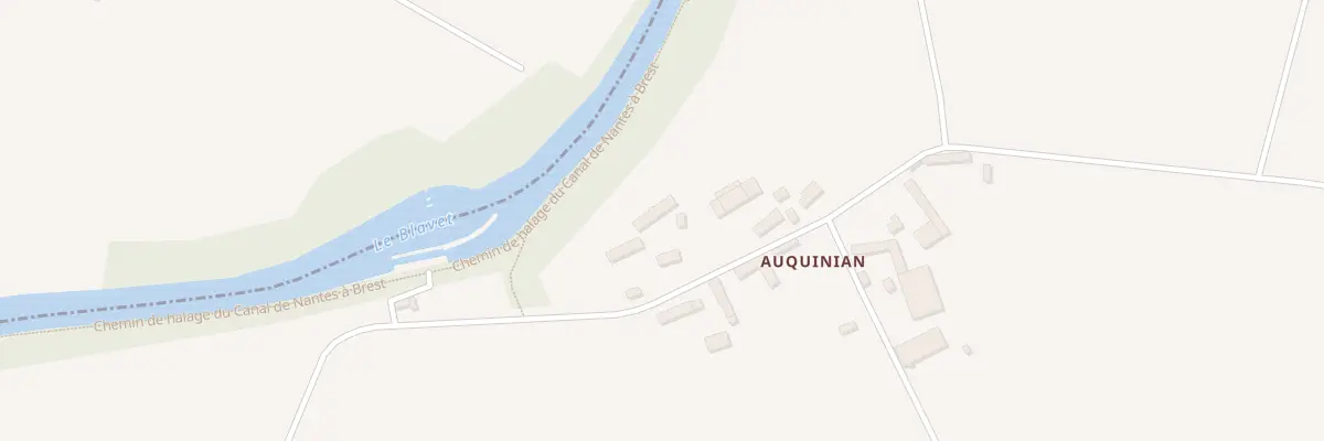 Plan du 14 Auquinian à Neulliac