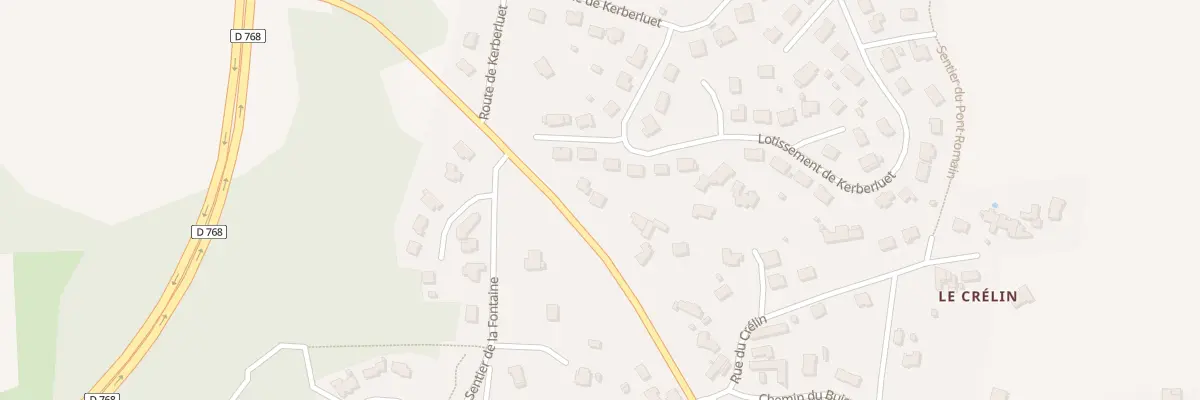 Plan du 14 Rte de la Gare à Brech