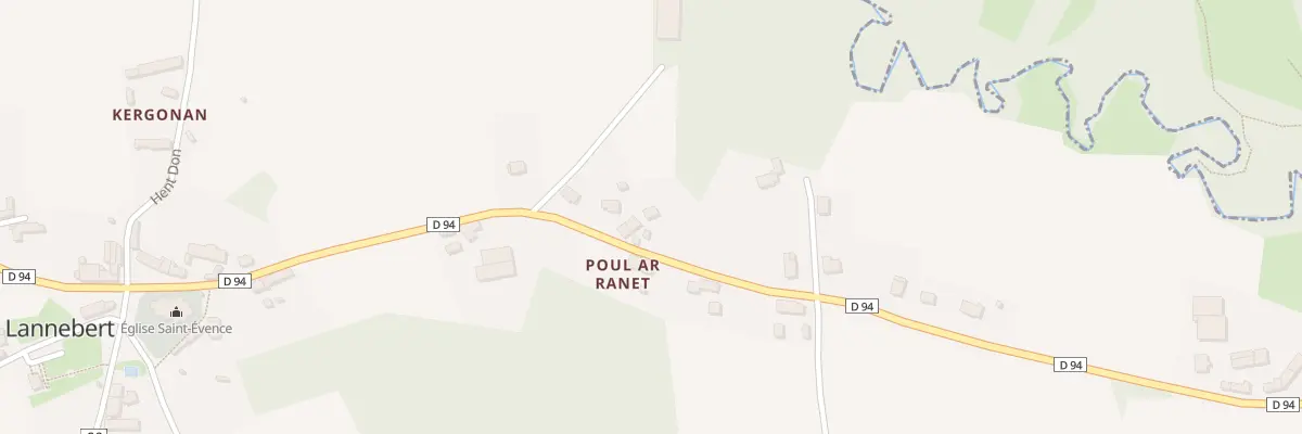 Plan du 11 Poul Ranet à Lannebert