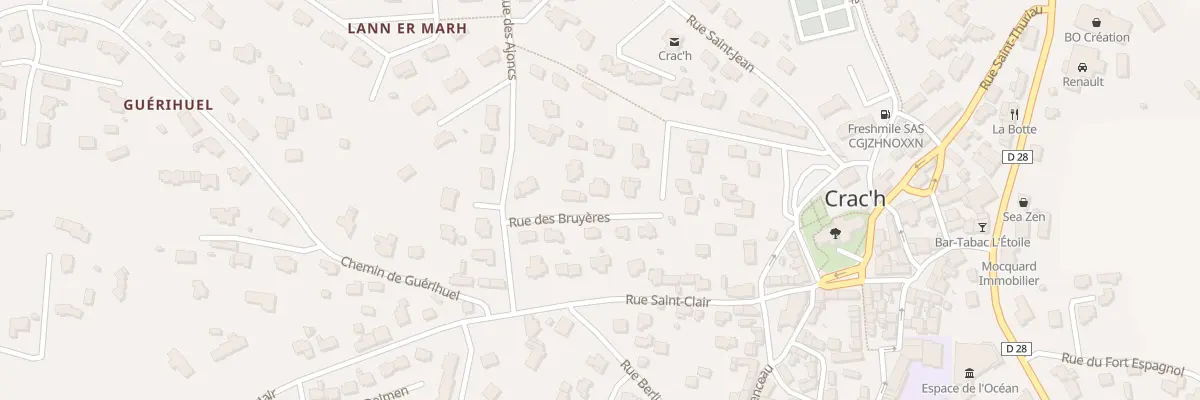 Plan du 3 Rue des Bruyères à Crach