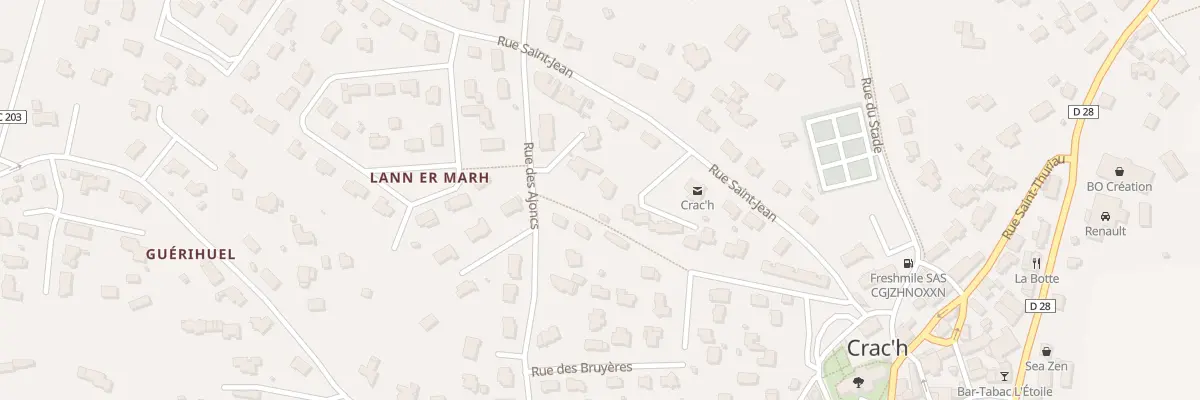 Plan du 25 Rue des Ajoncs à Crach