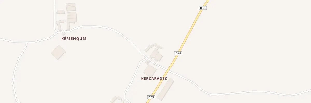 Plan du 2 Kercaradec à Saint-Gildas