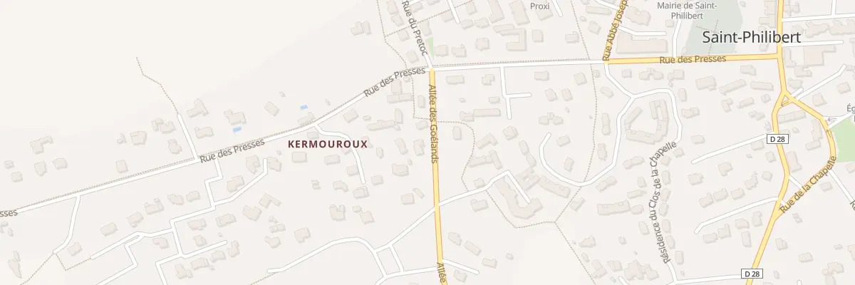 Plan du 5464 Kermouroux à Saint-Philibert