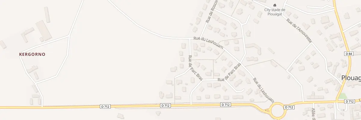 Plan du 33 Rue de Parc Bras à Châtelaudren-Plouagat