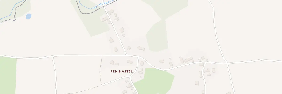 Plan du 16 Pen Hastel à Pludual