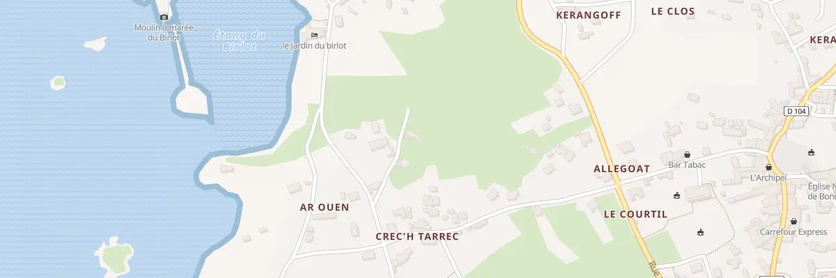 Plan du 250 Prat Kermiguel à Île-de-Bréhat