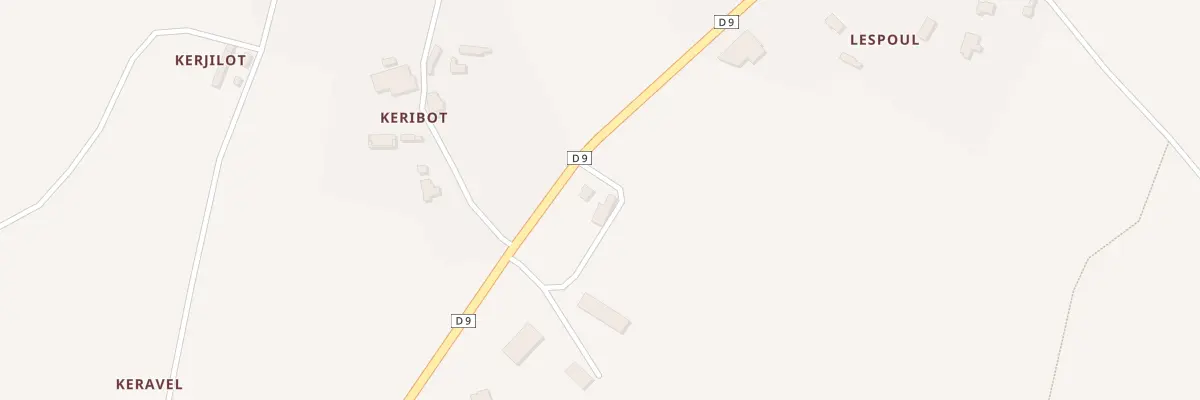 Plan du 1128 Keribot à Goudelin