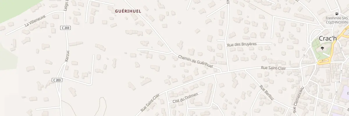 Plan du 4B Che de Guérihuel à Crach