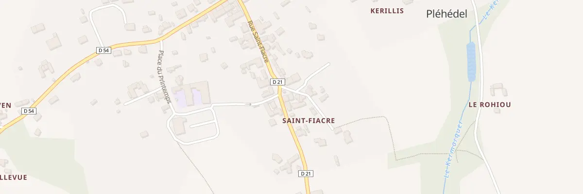 Plan du 9 Pl Saint-fiacre à Pléhédel