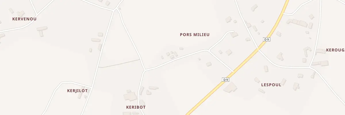 Plan du 5373 Pors Milieu à Goudelin