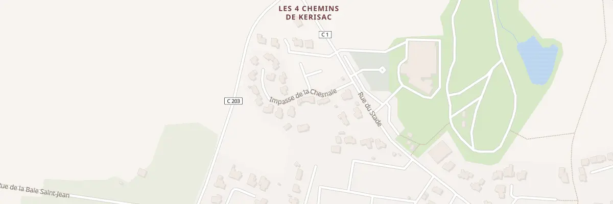 Plan du 1B Imp de la Chesnaie à Crach