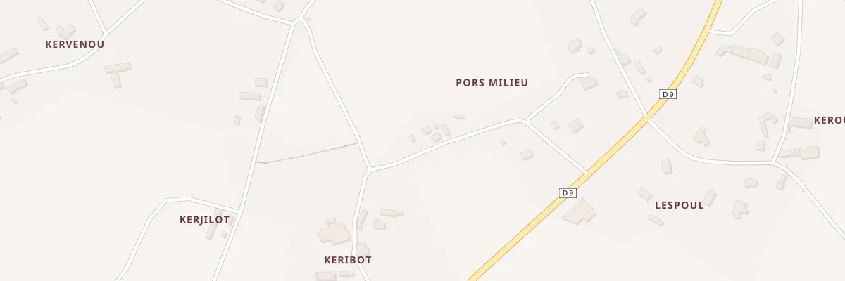 Plan du 190 Pors Milieu à Goudelin