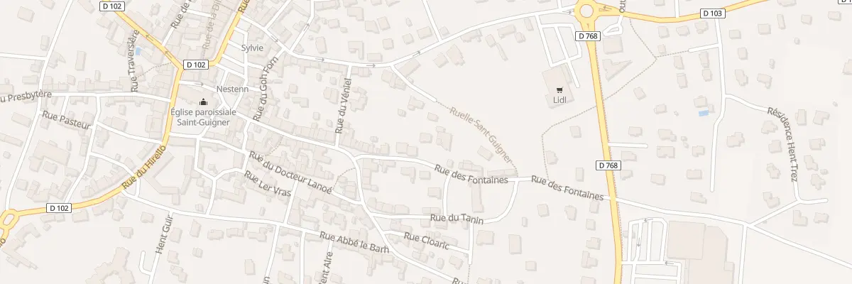 Plan du 45 Rue des Fontaines à Pluvigner