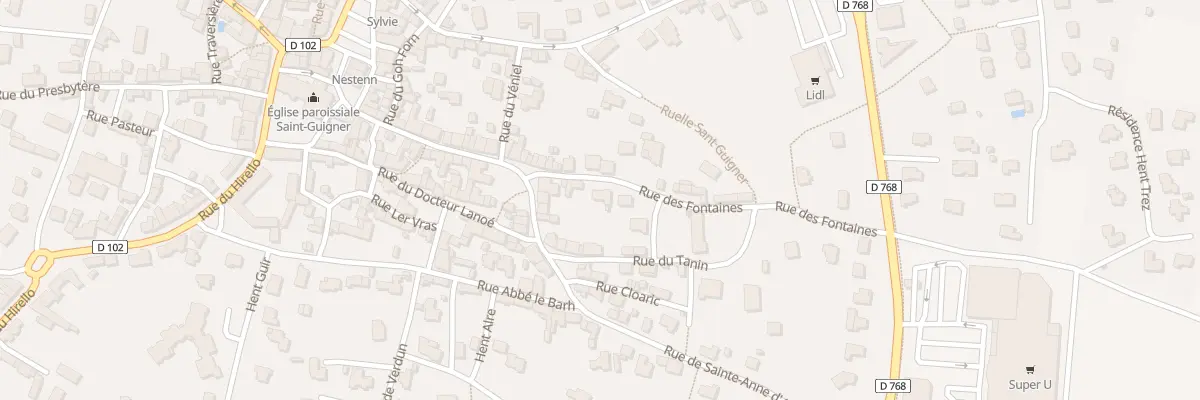 Plan du 26 Rue des Fontaines à Pluvigner