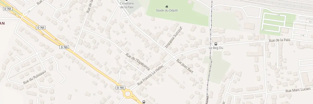 Plan du 1 Rue de l’Egalité à Brech