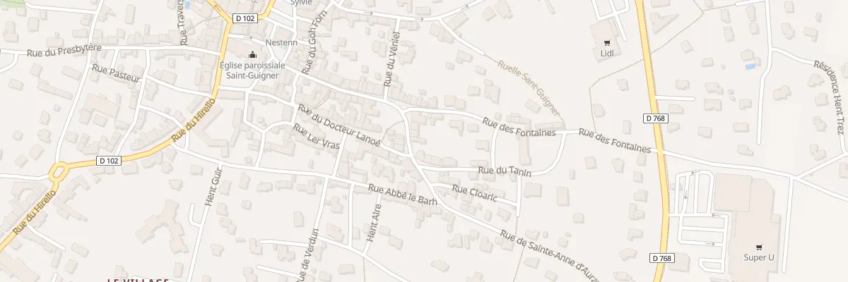 Plan du 7 Rue du Pondic à Pluvigner