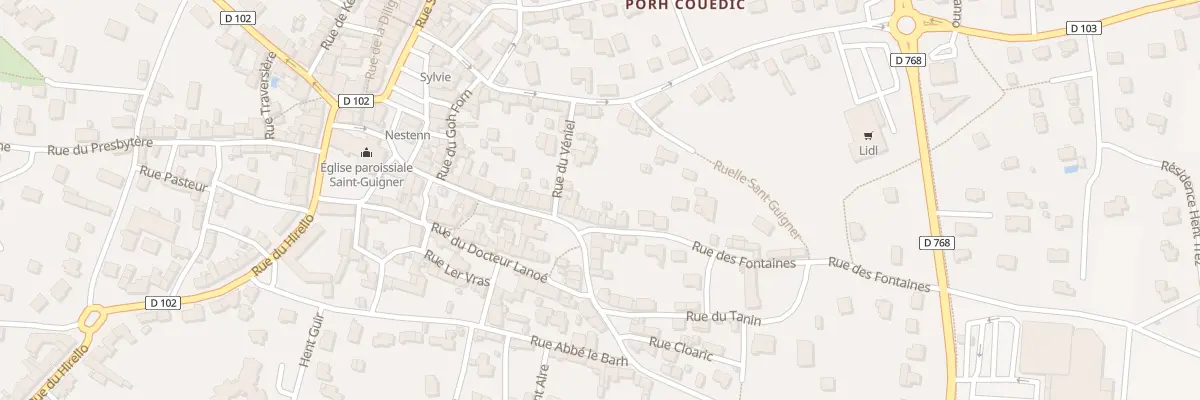 Plan du 33 Rue des Fontaines à Pluvigner