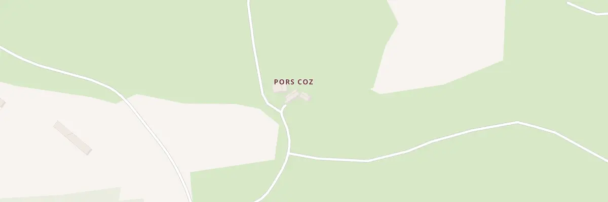 Plan du 1 Pors Coz à Saint-Gildas