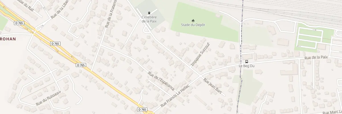Plan du 7 Rue de l’Egalité à Brech