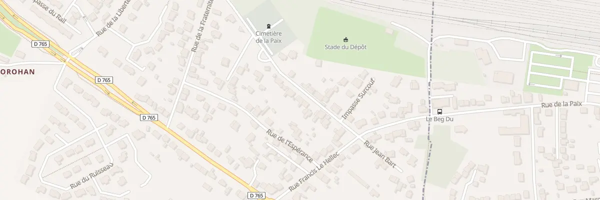Plan du 9 Rue de l’Egalité à Brech