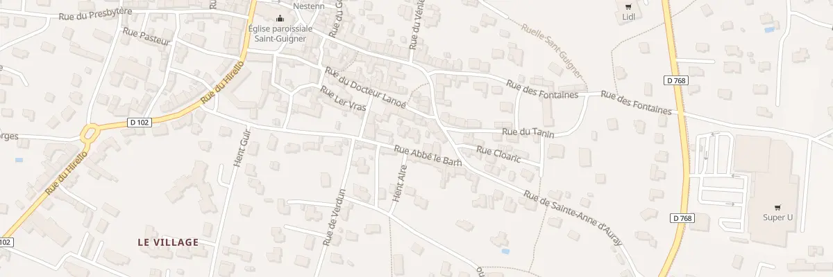 Plan du 19 Rue Abbé le Barh à Pluvigner
